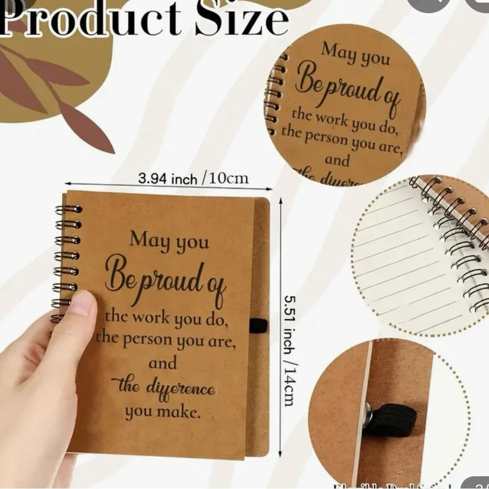 Inspirational Note Book and Pens. There are 6 Notebooks with 6 Matching Pens.New